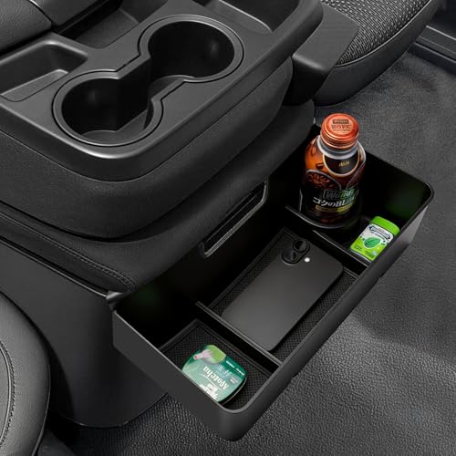 Autorder Center Console Hanging Organizer for 2019-2026 Chevy Silverado/GMC Sierra 1500 & 2020-2026 Chevrolet Silverado/Sierra 2500HD 3500HD Accessories - Split-Bench Folding Seat Only - color: 2019-2026 Chevy Silverado/Sierra 1500 2500 3500
