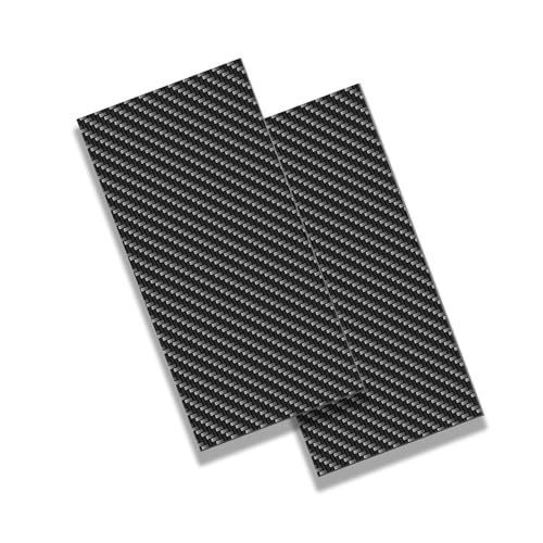 Carbon Fiber Sheet 2-Pack 200X500X3.0MM 3K Carbon Fiber Laminate for CNC RC Drone Automotive(Twill Weave Matte Finish, 500 * 200 * 3mm*2-Pack) - color: Twill Weave Matte Finish, size: 500*200*3mm*2-pack