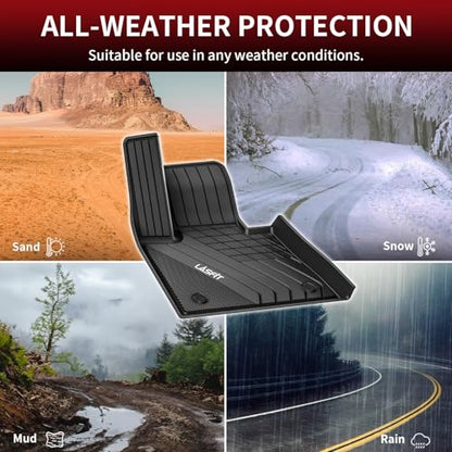 LASFIT Floor Mats Fit for 2020-2025 2026 BMW X6 G06 M M50i M60i sDrive40i xDrive40i, Custom Fit TPE All Weather Waterproof Floor Liners Front & Rear Rows Car Mat, Black - size: 4) X6 2020-2026 | Floor Mats