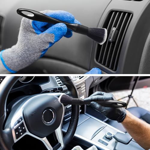 3PCS Wheel Brush Kit for Cleaning Wheel and Tire, Wheel and Rim Brush, Car Detailing Brushes, Bendable & Durable Car Wheel Rim Cleaner Brush Set,Car Detailing Cleaning Brush Supplies Kit - color: Blue