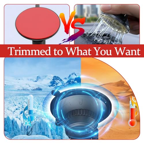 Dash Cam Adhesive 4pcs Heat Rresistant Adhesive Sticky Pads for Car Phone Mount Double Sided Adhesive-Pads for Car Windshield Dashboard Cellphone Mount GPS EZ Pass