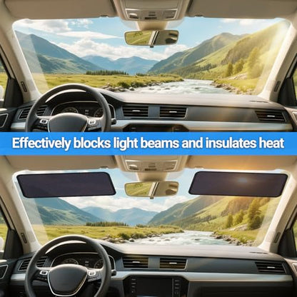 ZATOOTO Static Cling Car Sun Shade for Side Window & Windshield, 4 Pack Expandable Window Shade Sun Blocker Car Windshield Sunshade｜Reinforced Frame｜Anti-Glare｜(2 Pack, 9.84*7 in & 2 Pack, 15.7*7 in) - size: 4 Pack (2 x 9.84 x 7 in, 2 x 15.7 x 7 in)