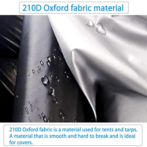 Half Car Cover All Weather Car Body Cover Sunshade Cover Snow Cover Waterproof Snowproof Universal 210D Oxford Fabric (Fit MPV/SUV Length 185'' to 195'') - size: Fit Mpv/Suv Length 185'' to 195''