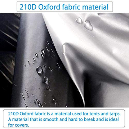 Half Car Cover All Weather Car Body Cover Sunshade Cover Snow Cover Waterproof Snowproof Universal 210D Oxford Fabric (Fit MPV/SUV Length 185'' to 195'') - size: Fit Mpv/Suv Length 185'' to 195''