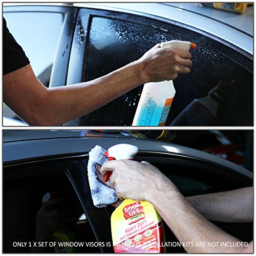 Auto Dynasty Rain Guards Tape-On Compatible with 2013-2015 Honda Accord 2-Dr Coupe Window Visor Deflector - size: 13-15 Honda Accord 2-Dr Coupe
