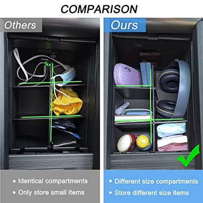 PIMCAR Compatible with Honda Pilot 2016-2022/Honda Ridgeline 2017-2023/Honda Passport 2019-2023 Center Console Organizer Insert Armrest Divider Accessories - size: Armest Divider