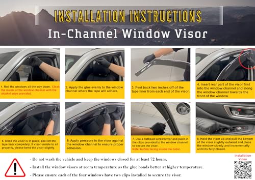 2022-2026 in-Channel Rain Guards for Honda Civic Hatchback Side Window Visor Deflectors HB LX EX-L Sport Touring Hybrid Tinted Vent Shades Protectors 2023 2024 2025 - size: For Honda Civic Hatchback 2022-2026 (In-Channel)