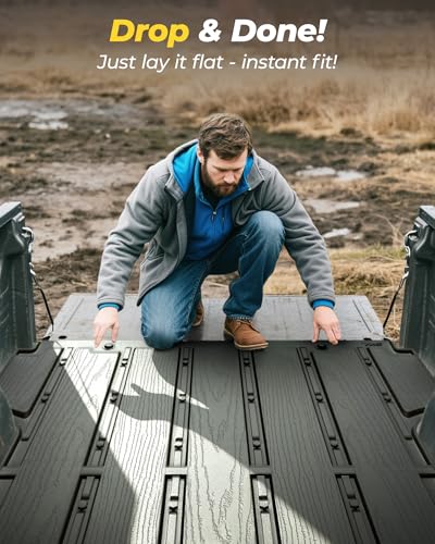 3W Truck Bed Mat Fit 2019-2024 2025 2026 Chevy Silverado 1500 & GMC Sierra 1500 6.6FT Standard Bed (Not Fit 5.5'/5.8'/6.8'/8.2' Bed) All Weather TPE Custom Fit Heavy Duty Pickup Accessories Trunk Mat - size: GMC Sierra 19-26 Truck Bed Mat 6.6FT