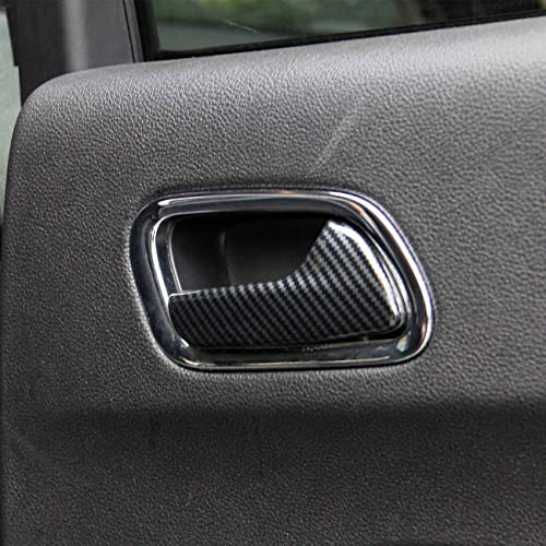 crosselec Carbon Fiber Inner Door Handle Cover Trim for Dodge Durango 2011-2022