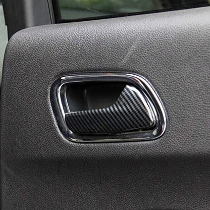 crosselec Carbon Fiber Inner Door Handle Cover Trim for Dodge Durango 2011-2022