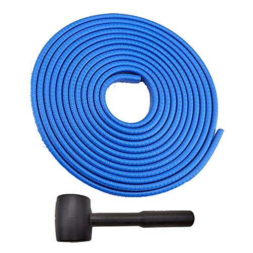 Car Door Edge Guards Blue, 32.8Ft(10M) Car Door Edge Protector Rubber U Shape Edge Trim Universal Fit for Jeep Trucks Offroad SUV All Vehicles with Rubber Mallet(Blue 32.8FT) - color: Blue