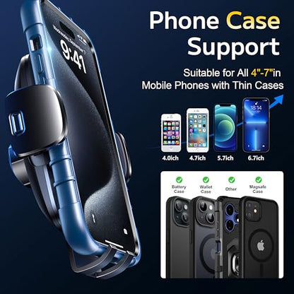 TICILFO Phone Holders for Your Car [Gooseneck Flexible] Phone Stand for Car Dashboard Windshield Automotive Accessories [Strong Suction Cup] Cell Phone Car Mount for All iPhone Android Smartphone - style: Gooseneck