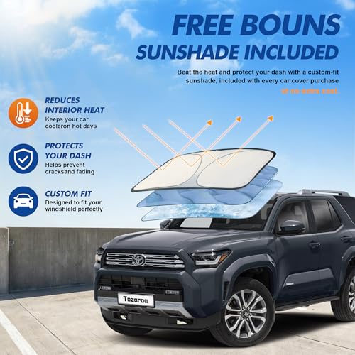 Car Cover Waterproof All-Weather,Heavy-Duty Outdoor Full Exterior Automobiles SUV(Length 191-201 inch) with Windshield Sun Shade Universal Fit Ford Explorer,Toyota Highlander,Durango etc - size: Fit Suv Jeep Length 191-201 Inch(yxl)