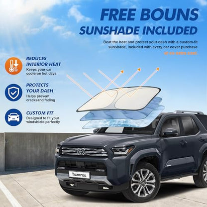 Car Cover Waterproof All-Weather,Heavy-Duty Outdoor Full Exterior Automobiles SUV(Length 191-201 inch) with Windshield Sun Shade Universal Fit Ford Explorer,Toyota Highlander,Durango etc - size: Fit Suv Jeep Length 191-201 Inch(yxl)