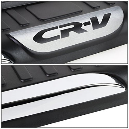Auto Dynasty Trunk Sill Scuff Plate Rear Bumper Step Protector Guard Compatible with Honda CR-V 12-14, Textured Black