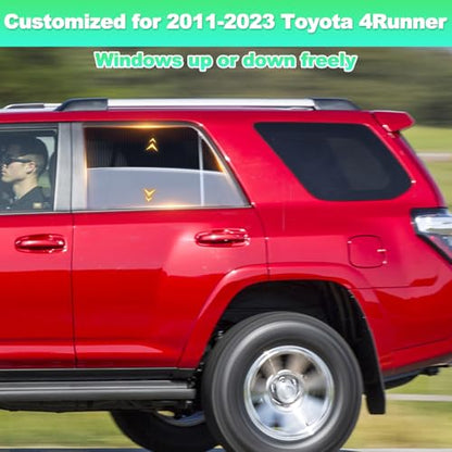 Car Window Shades for 2011-2023 4Runner - Rear Side Window Sun Shade for Baby, Breathable Mesh Car Privacy Window Covers, UV Protection & Heat Insulation for Road Trips Napping Camping (2 PCS) - size: 4Runner(2011-2023)R-2PCS