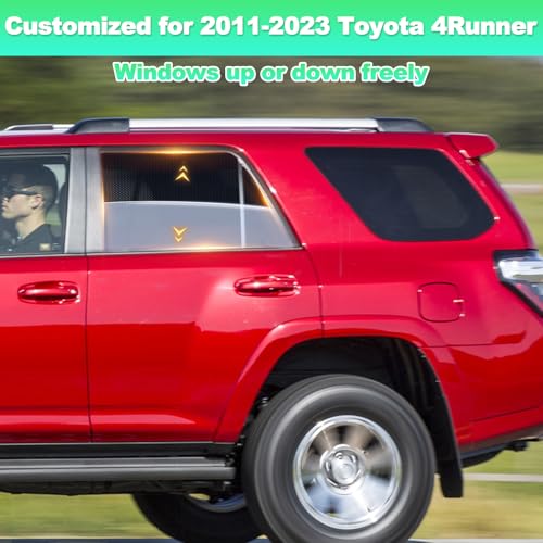 Car Window Shades for 2011-2023 4Runner - Rear Side Window Sun Shade for Baby, Breathable Mesh Car Privacy Window Covers, UV Protection & Heat Insulation for Road Trips Napping Camping (2 PCS) - size: 4Runner(2011-2023)R-2PCS