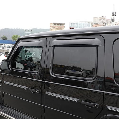 Car Side Window Vent Visor Deflectors Rain Guards 4-Piece Set for Mercedes Benz G-Class W464 G63 AMG G550 G500 2019-2026 Car Accessories
