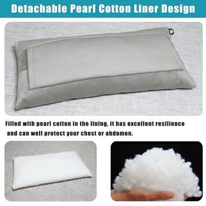 Super Soft Seatbelt Pillow, Seat Belt Pillow for Mastectomy Post-Surgery, Seat Belt Cushion for Heart Surgery Recovery, Hysterectomy Abdominal Incision Recovery Seatbelt (Light Gray, Large) - color: Light Gray