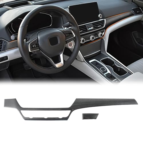Carbon Fiber Dashboard Air Vent Trim Cover Compatible with Honda Accord 2018–2022, Interior AC Outlet Vent Decor Accessories for 10th Gen Accord - color: Style 4