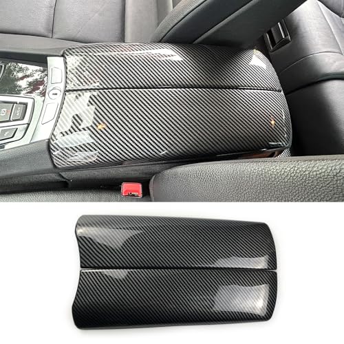 for BMW 5 Series GT F07 2010-2017 ABS Carbon Fiber Color Car Interior Center Armrest Box Cover Console Box Storage Box Trim Covers (535i GT / 550i GT) - size: 5 Series GT F07 10-17