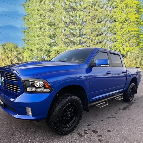 in-Channel Window Visors Rain Guards Compatible with 09-18 Dodge Ram 1500 Crew Cab, 10-24 Ram 2500/3500 Crew Cab, 2019-2023 Ram 1500 Classic Body Wind Deflectors Vent Visor Sun Shades Window Shields - size: For Ram 1500 Crew Cab 09-18