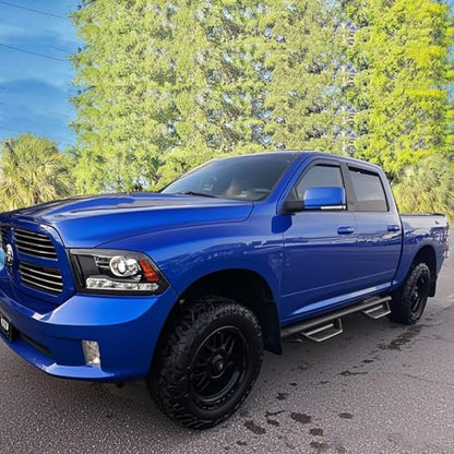 in-Channel Window Visors Rain Guards Compatible with 09-18 Dodge Ram 1500 Crew Cab, 10-24 Ram 2500/3500 Crew Cab, 2019-2023 Ram 1500 Classic Body Wind Deflectors Vent Visor Sun Shades Window Shields - size: For Ram 1500 Crew Cab 09-18
