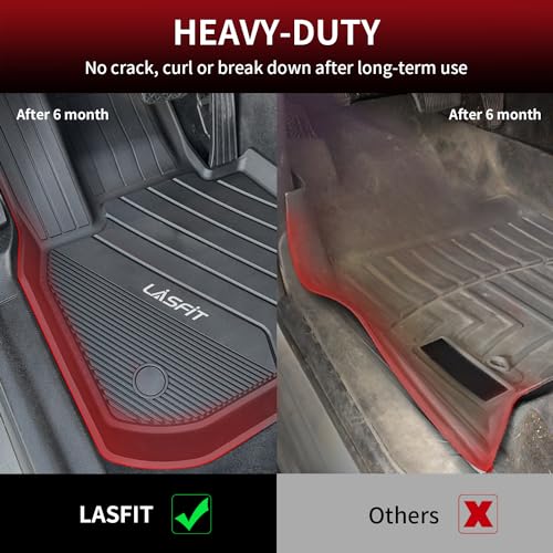 LASFIT Floor Mats Fit for BMW X3 2018-2024/ BMW X4 2019-2024, Custom Fit TPE All Weather Waterproof Floor Liners Front & Rear Rows Car Mats for 30i M40i 30e M40i xDrive30i, Black - size: 2) X3 2018-2024 | X4 2019-2024 | Floor Mats