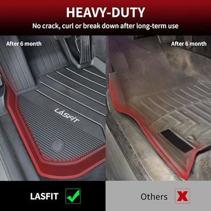 LASFIT Floor Mats Fit for BMW X3 2018-2024/ BMW X4 2019-2024, Custom Fit TPE All Weather Waterproof Floor Liners Front & Rear Rows Car Mats for 30i M40i 30e M40i xDrive30i, Black - size: 2) X3 2018-2024 | X4 2019-2024 | Floor Mats