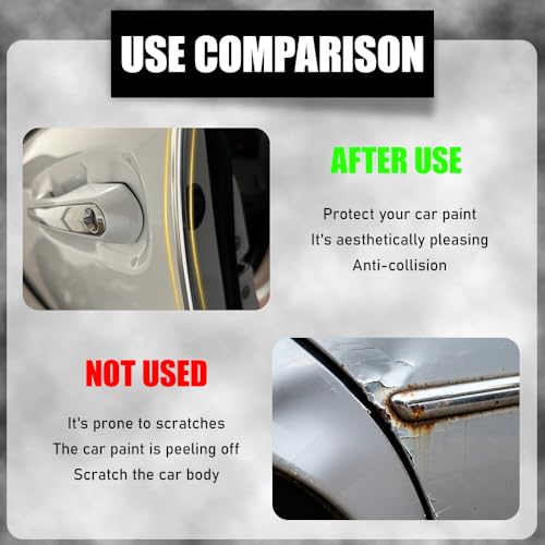 50Ft Automotive Chrome Trim Molding, Chrome Tape, 1/2" Universal Bumper Window Door Body Side Decorative Strip Scratch-Proof, Silver Car Exterior and Interior Side Molding for Motor Truck RV