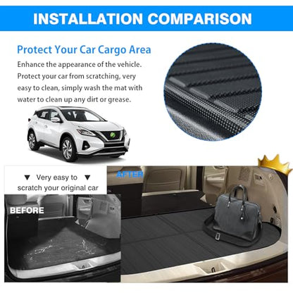 Powerty Trunk Mat for Nissan Murano 2015-2023 2024 Accessories Cargo Mats TPO All Weather Cargo Liner Heavy-Duty Trunk Liners - size: Cargo Mat｜For｜15-24｜Nissan Murano