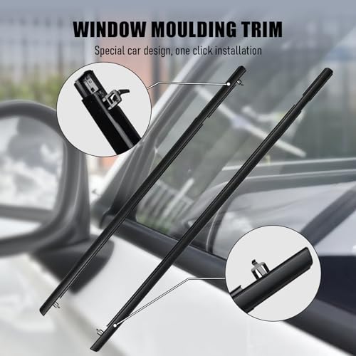 ItranMc Car Window Weather Stripping Molding Trim Belt,Compatible with Honda Civic 2006-2011 4-Door Sedan, Replace#72410-SNA-A01 72450-SNA-A01 72950-SNA-A01 72910-SNA-A01 - style: Civic 2006-2011