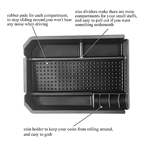 Center Console Organizer Tray Compatible with Toyota RAV4 2013 2014 2015 2016 Storage Box ABS Tray Insert Organizer Glove Pallet - size: for Rav4 2013-2016
