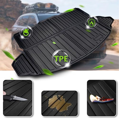 Vanseno Compatible for 2023 2024 2025 2026 Honda CRV Cargo Liner Cargo Mat Trunk Mat (Cargo Tray in Lowest Position) for Honda CRV 2023-2025 2026 Accessories Non Hybrid (Fit Lower Deck,Trunk Mat) - color: Fit 2023-2026 CRV cargo mat