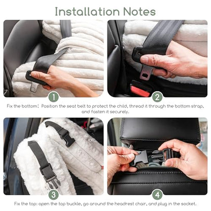 HIGOGOGO Washable Travel Pillow, Car Pillow for Kids & Adults, Upgraded Travel Pillows with Removable Soft Cover and High-Support Foam, Fix Neck and Body Sitting/Sleeping on The Trip, Beige - color: A-beige