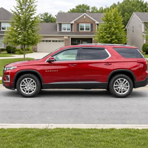 2018-2023 Tape-On Rain Guards for Chevrolet Traverse Side Window Visor Deflectors LS LT RS Premier True North High Country Durable Tinted Shades 2019 2020 2021 2022 - size: For Chevy Traverse 2018-2023