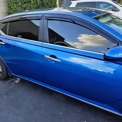 Outside Window Visors Rain Guards for Nissan Altima 2019-2024 Window Wind Deflectors Vent Visor Sun Shades 4pc Dark Smoke - size: For Altima 19-24