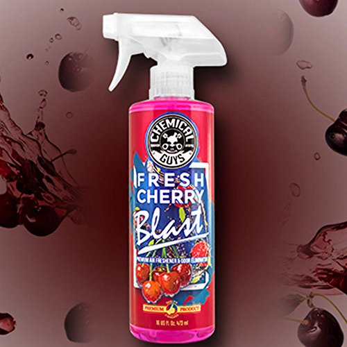 Chemical Guys AIR22816 Air Freshener & Odor Eliminator, Fresh Cherry Blast Premium, 16 fl. oz - size: 16 Fl Oz (Pack of 1), style: Cherry Blast