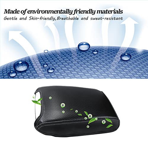 SKTU for 2024 2025 2026 Nissan Pathfinder Armrest Cover 2022-2026 Pathfinder Center Console Cover Nissan Pathfinder 2023 2024 2025 2026 Accessories 2022-2026 Pathfinder Center Console Cushion (Black) - color: 2022-2026 Pathfinder Black