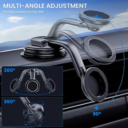 DOLYOFG for Magsafe Car Mount,【Strong Magnets & Low Profile】 Magnetic Phone Holder for Car Dashboard Windshield Universal Hands Free Car Phone Holder for iPhone 15 14 13 12 Pro Max Plus Android
