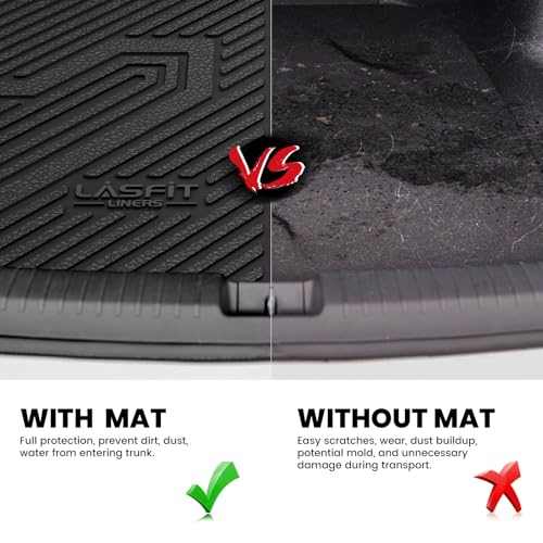 LASFIT Cargo Mat for Jeep Renegade 2015-2023 Upper Position, All Weather TPE Custom Fit Trunk Mat Cargo Liner Trunk Liner, Black - style: Renegade 2015-2023 Cargo Mat