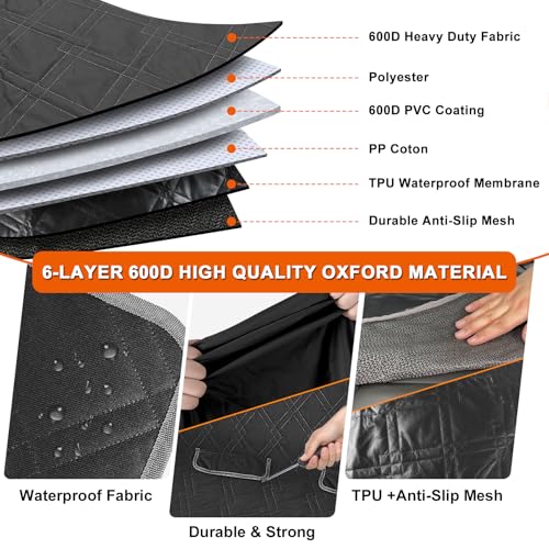 Dog Car Seat Cover Compatible with Toyota Highlander 2013-2024 2025, Waterproof Pet Bench Seat Cover for Back Seat, 600D Heavy Duty Scratch Proof Nonslip Truck Seat Covers for Dogs - size: 2013-2025 Highlander