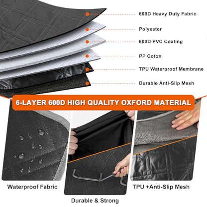 Dog Car Seat Cover Compatible with Toyota Corolla 2009-2025, Waterproof Pet Bench Seat Cover for Back Seat, 600D Heavy Duty Scratch Proof Nonslip Truck Seat Covers for Dogs - size: 2009-2025 Corolla