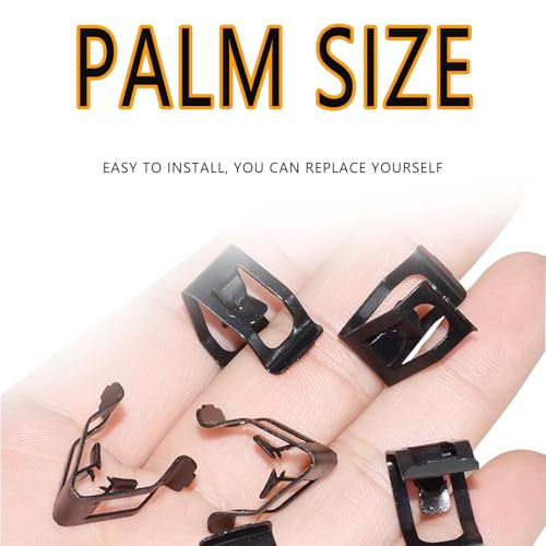 20 Pcs Universal Dashboard Trim Clips, Metal Trim Retainer, Auto Dash Panel Retainer Clips, Trim Metal Clips, Car Console Fastener, Dash Clips for Car Accessories
