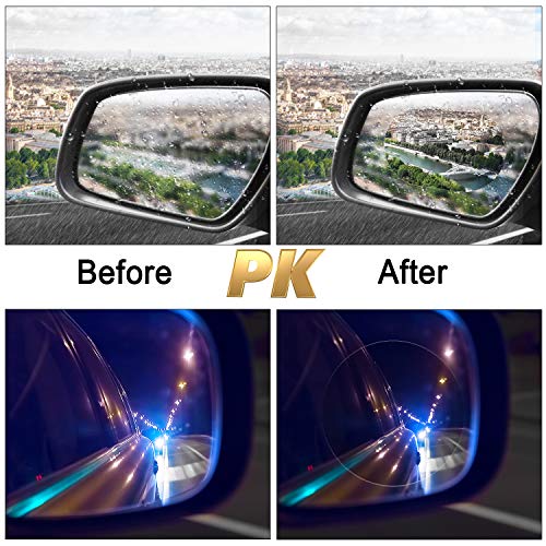 12 Pieces Car Rearview Mirror Film Rainproof Waterproof Anti Fog Nano Coating for Mirrors and Side Windows