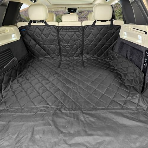 Rydura SUV Cargo Liner – Waterproof, Heavy-Duty Trunk Mat with Non-Slip Backing – Full Rear Seatback Coverage – Fits 60/40 & 50/50 Split Seats – Easy to Clean – Travel, Tools, Gear – Large - size: Large