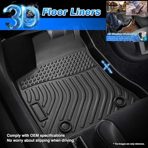 Floor Mats Fit for Benz GLC | GLC 300 | GLC 350e | GLC 43 AMG 2023-2025 2026 (5 Seating), All Weath Cargo Liner w/Backrest Mat for GLC Accessories (Not for Coupe) - size: 4)Mercedes Benz GLC【23-26】Full set