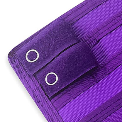ASA TECHMED Nurse Pocket Organizer, Nylon 5 Pocket Nurse Scrub Organizer, 6 Inch x 5 inch, Purple - color: Purple