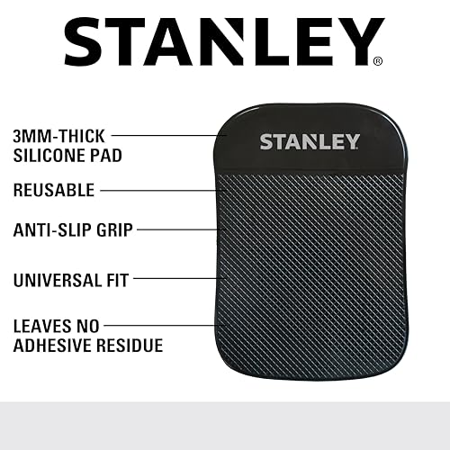 STANLEY S4006 4.5" x 6.5" Extra-Strong Anti-Slip Grip Dashboard Gel Pad for Cell-Phone, Tablet, GPS, Keys or Sunglasses - size: XL, style: Single