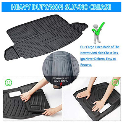 Powerty Trunk Mat Compatible for Honda CRV CR-V 2017-2022 Cargo Mat All Weather Cargo Liner in Lower Position Rear Cargo Mat for Honda CRV CR-V Accessories(Fuel Model only) - size: Lower Position Cargo Mat｜For｜17-22｜Honda CRV